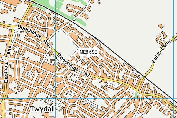ME8 6SE map - OS VectorMap District (Ordnance Survey)