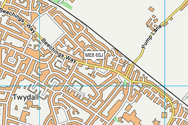 ME8 6SJ map - OS VectorMap District (Ordnance Survey)