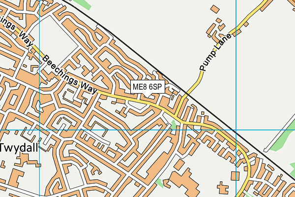 ME8 6SP map - OS VectorMap District (Ordnance Survey)