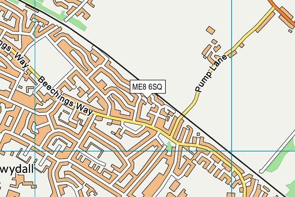 ME8 6SQ map - OS VectorMap District (Ordnance Survey)