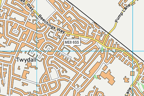 ME8 6SS map - OS VectorMap District (Ordnance Survey)