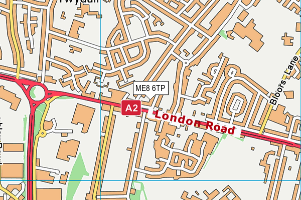 ME8 6TP map - OS VectorMap District (Ordnance Survey)