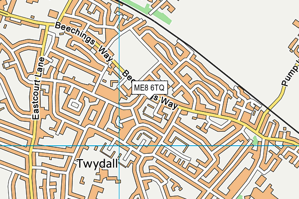 ME8 6TQ map - OS VectorMap District (Ordnance Survey)