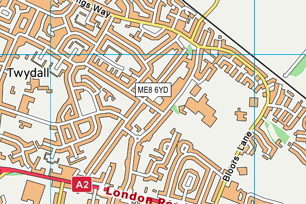 ME8 6YD map - OS VectorMap District (Ordnance Survey)