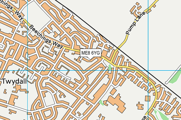 ME8 6YG map - OS VectorMap District (Ordnance Survey)