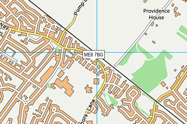 ME8 7BG map - OS VectorMap District (Ordnance Survey)