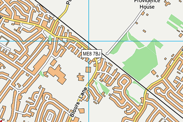 ME8 7BJ map - OS VectorMap District (Ordnance Survey)