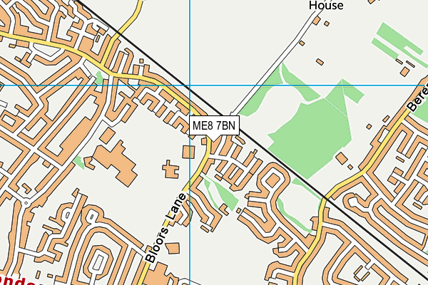 ME8 7BN map - OS VectorMap District (Ordnance Survey)
