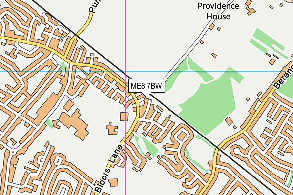 ME8 7BW map - OS VectorMap District (Ordnance Survey)
