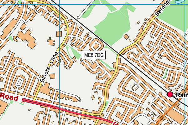 ME8 7DG map - OS VectorMap District (Ordnance Survey)