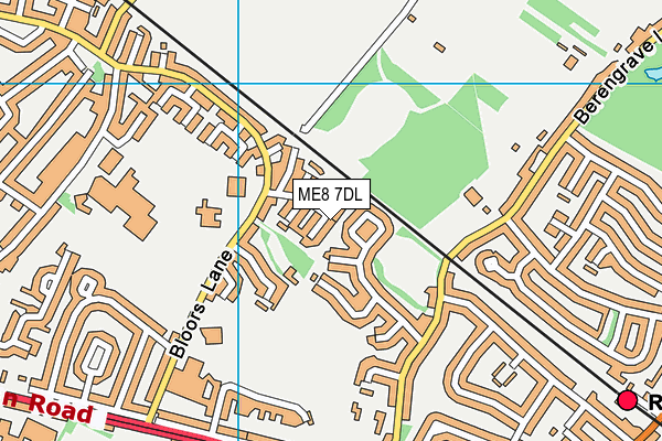 ME8 7DL map - OS VectorMap District (Ordnance Survey)