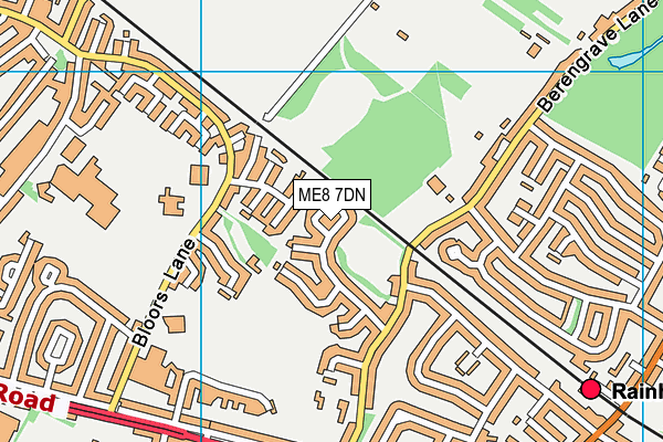 ME8 7DN map - OS VectorMap District (Ordnance Survey)