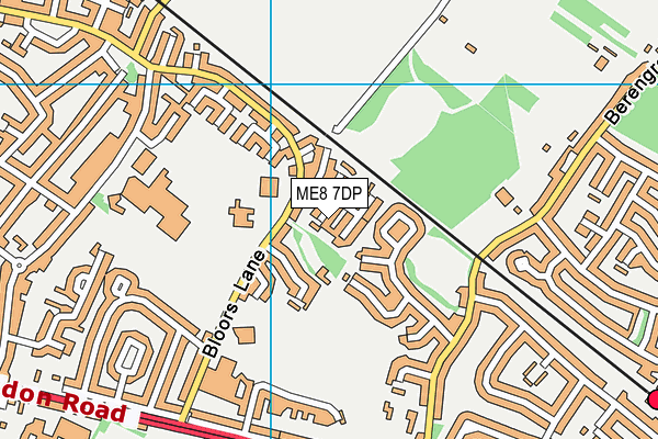 ME8 7DP map - OS VectorMap District (Ordnance Survey)