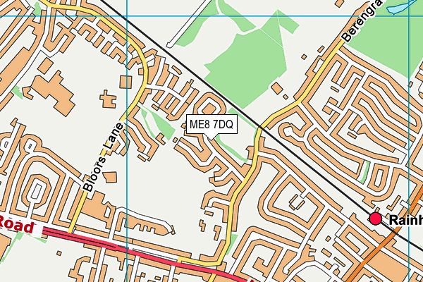 ME8 7DQ map - OS VectorMap District (Ordnance Survey)