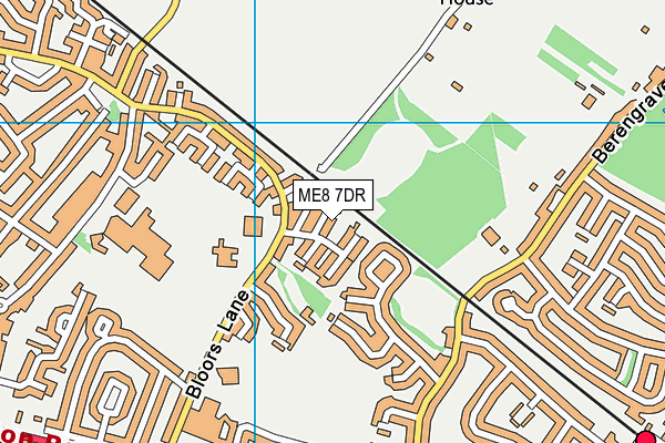 ME8 7DR map - OS VectorMap District (Ordnance Survey)