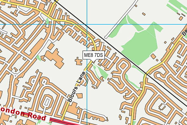 ME8 7DS map - OS VectorMap District (Ordnance Survey)