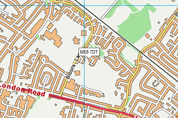 ME8 7DT map - OS VectorMap District (Ordnance Survey)