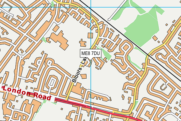 Cozenton Park map (ME8 7DU) - OS VectorMap District (Ordnance Survey)