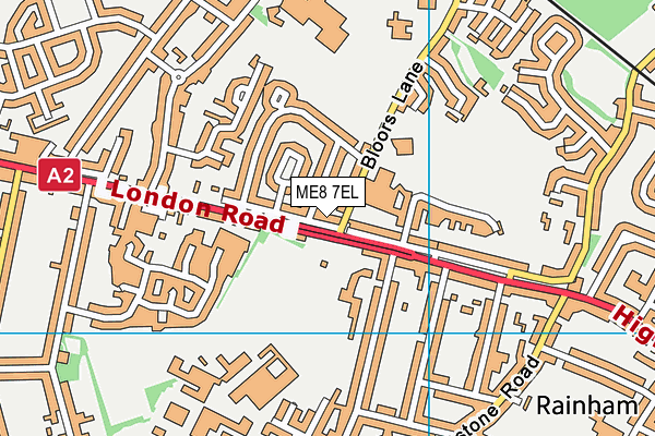 ME8 7EL map - OS VectorMap District (Ordnance Survey)