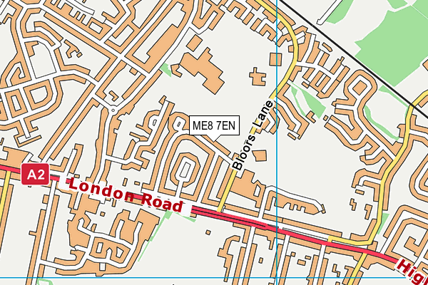 ME8 7EN map - OS VectorMap District (Ordnance Survey)