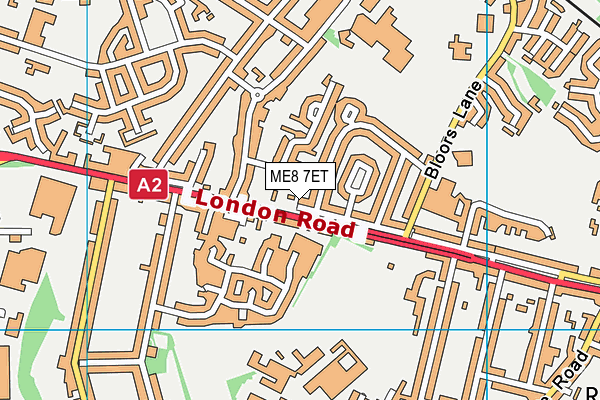 ME8 7ET map - OS VectorMap District (Ordnance Survey)