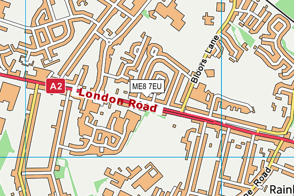 ME8 7EU map - OS VectorMap District (Ordnance Survey)