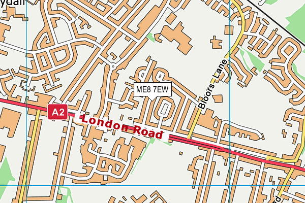 ME8 7EW map - OS VectorMap District (Ordnance Survey)