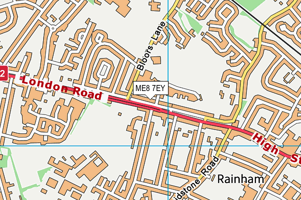 ME8 7EY map - OS VectorMap District (Ordnance Survey)