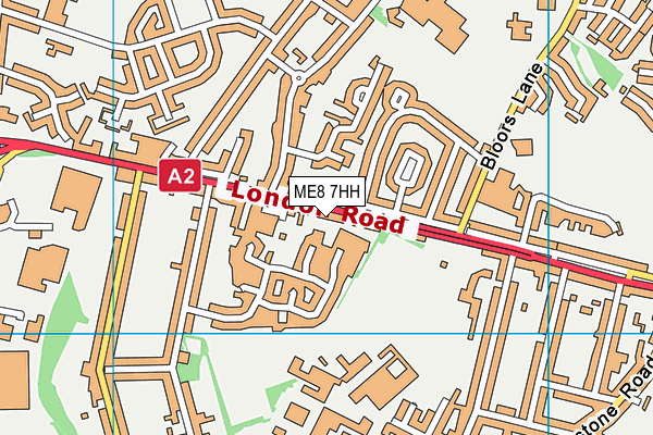 ME8 7HH map - OS VectorMap District (Ordnance Survey)