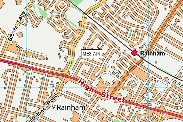 ME8 7JN map - OS VectorMap District (Ordnance Survey)