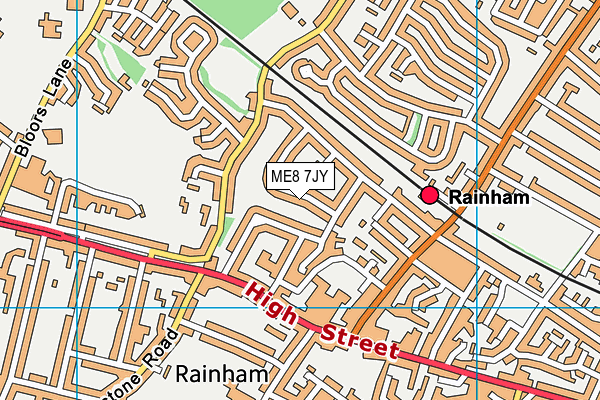 ME8 7JY map - OS VectorMap District (Ordnance Survey)