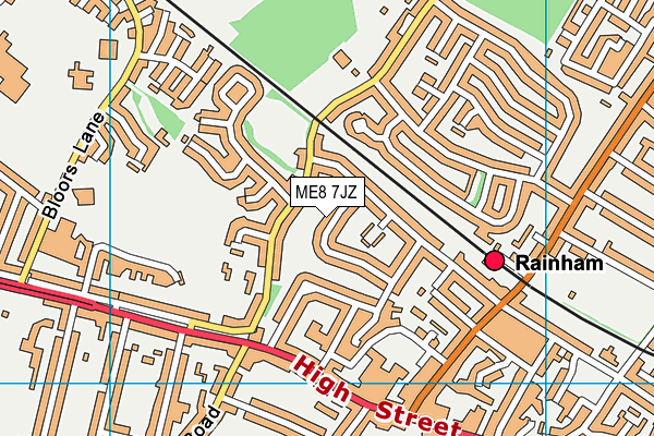 ME8 7JZ map - OS VectorMap District (Ordnance Survey)