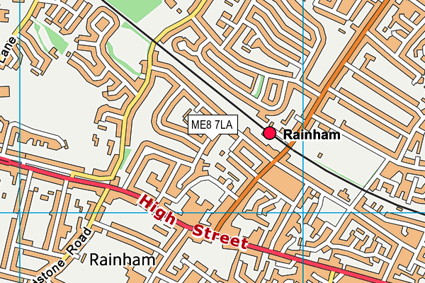 ME8 7LA map - OS VectorMap District (Ordnance Survey)