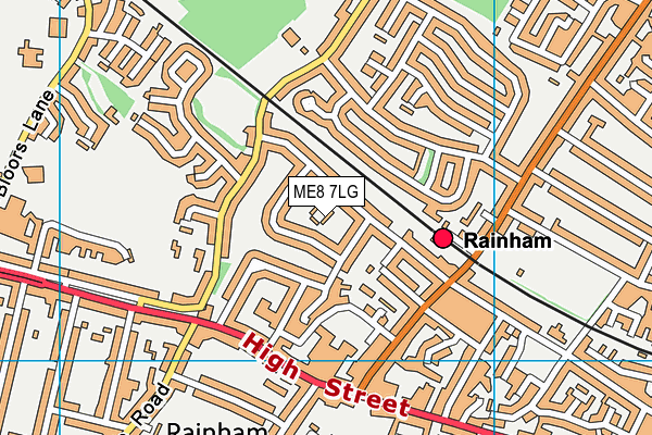 ME8 7LG map - OS VectorMap District (Ordnance Survey)