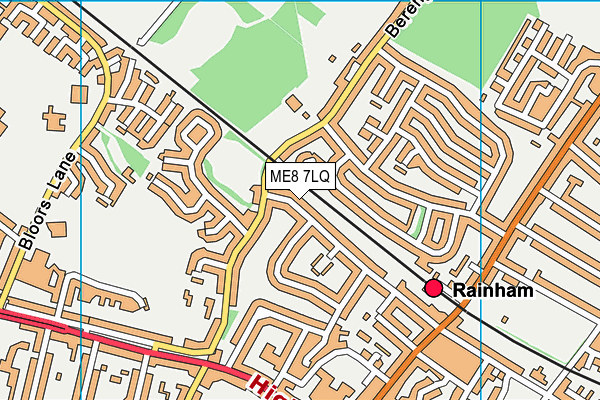 ME8 7LQ map - OS VectorMap District (Ordnance Survey)