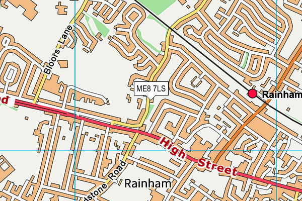 ME8 7LS map - OS VectorMap District (Ordnance Survey)