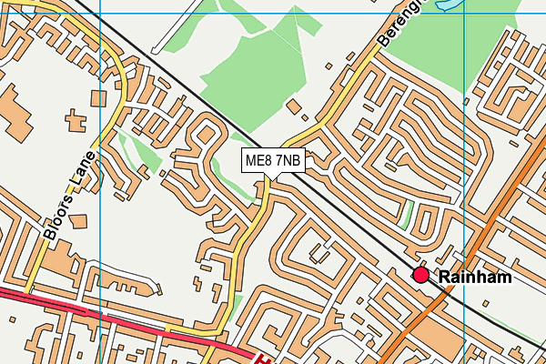 ME8 7NB map - OS VectorMap District (Ordnance Survey)