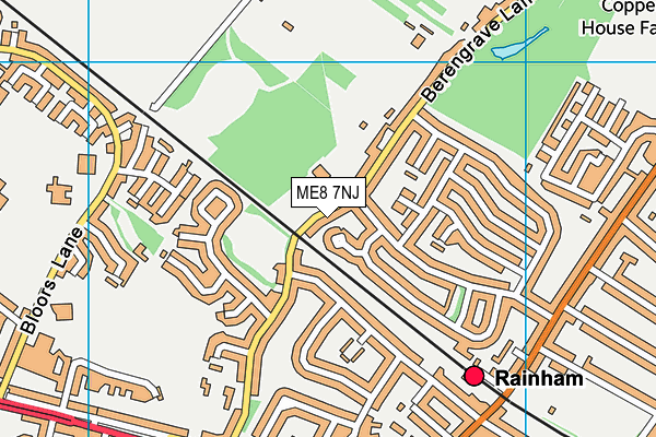 ME8 7NJ map - OS VectorMap District (Ordnance Survey)