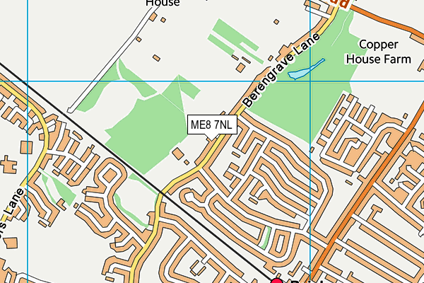 ME8 7NL map - OS VectorMap District (Ordnance Survey)