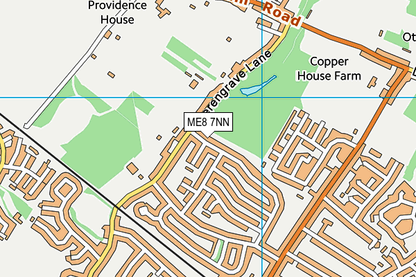 ME8 7NN map - OS VectorMap District (Ordnance Survey)