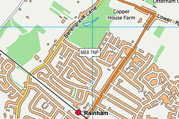 ME8 7NP map - OS VectorMap District (Ordnance Survey)