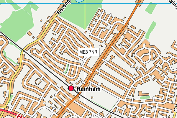 ME8 7NR map - OS VectorMap District (Ordnance Survey)