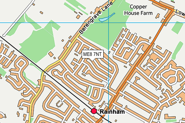 ME8 7NT map - OS VectorMap District (Ordnance Survey)