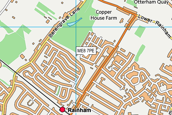 ME8 7PE map - OS VectorMap District (Ordnance Survey)