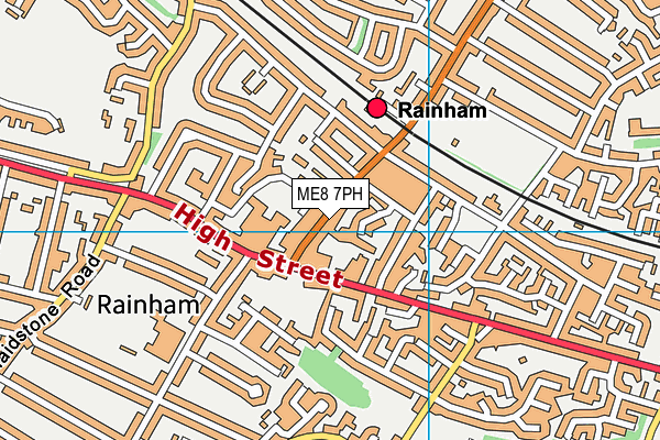 ME8 7PH map - OS VectorMap District (Ordnance Survey)