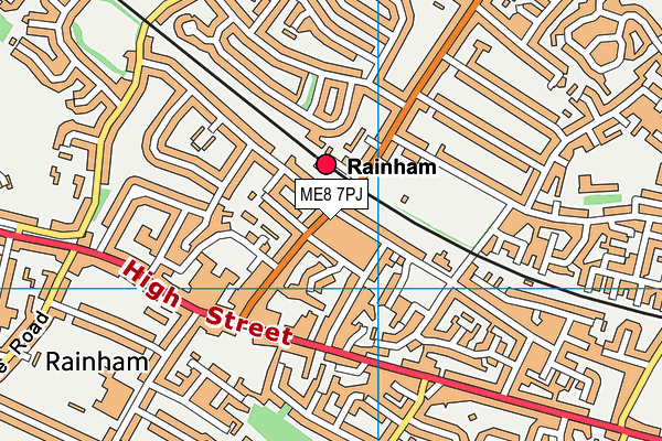 ME8 7PJ map - OS VectorMap District (Ordnance Survey)