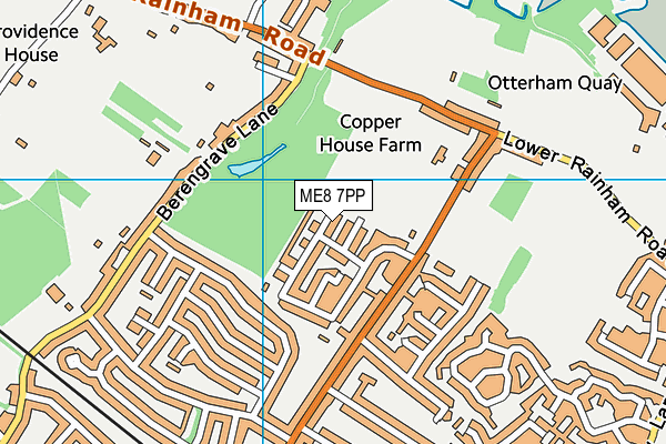 ME8 7PP map - OS VectorMap District (Ordnance Survey)