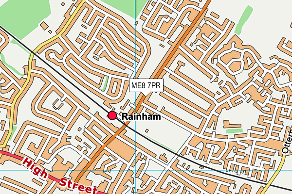 ME8 7PR map - OS VectorMap District (Ordnance Survey)