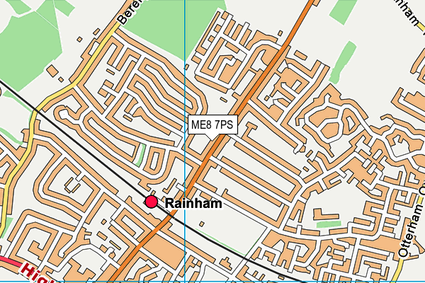 ME8 7PS map - OS VectorMap District (Ordnance Survey)