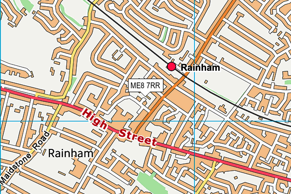 ME8 7RR map - OS VectorMap District (Ordnance Survey)